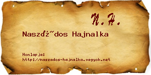 Naszádos Hajnalka névjegykártya